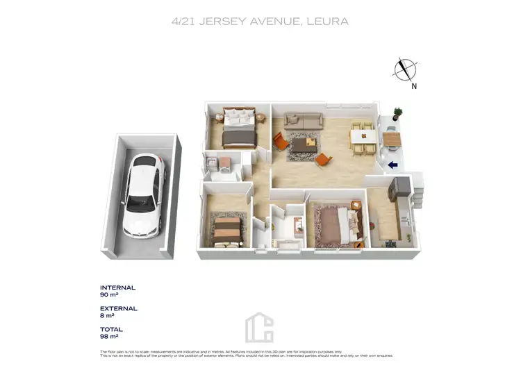 Floorplan of Homely villa listing, 4/21 Jersey Avenue, Leura NSW 2780
