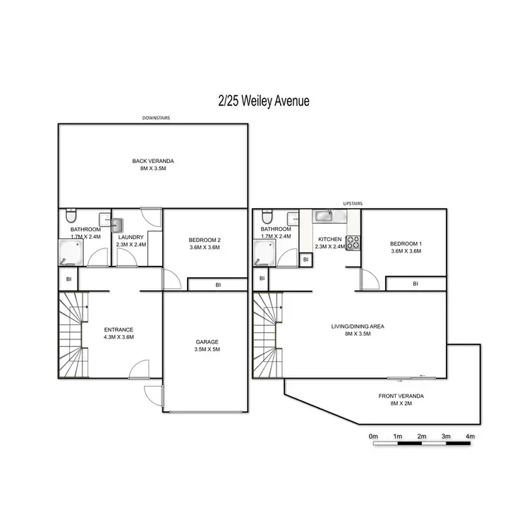 Floorplan of Homely house listing, 2/25 Weiley Avenue, Grafton NSW 2460