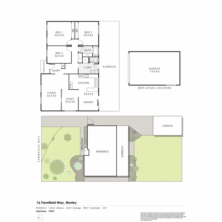 Floorplan of Homely house listing, 16 Farmfield Way, Morley WA 6062