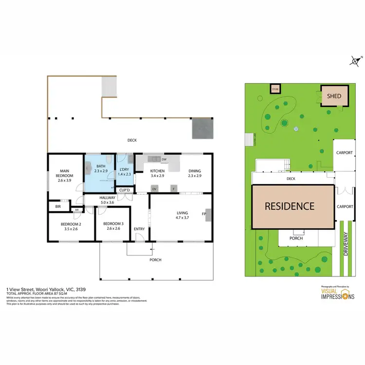 Floorplan of Homely house listing, 1 View Street, Woori Yallock VIC 3139