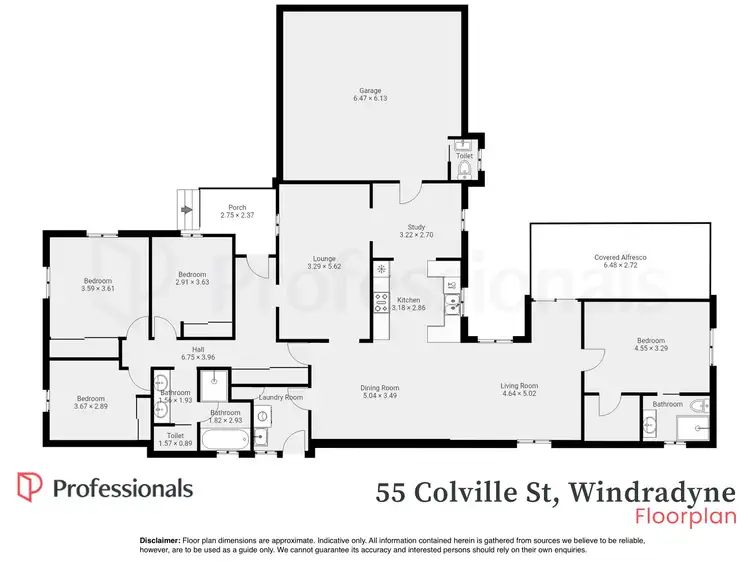 Floorplan of Homely house listing, 55 Colville Street, Windradyne NSW 2795