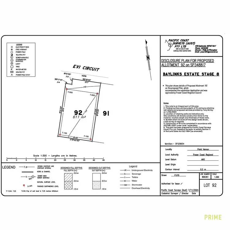 Floorplan of Homely land listing, LOT 92, Stage 8 Baylinks Estate, Pialba QLD 4655