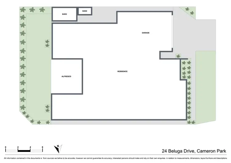 Floorplan of Homely house listing, 24 Beluga Drive, Cameron Park NSW 2285