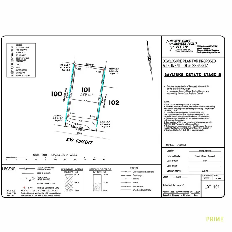 Floorplan of Homely land listing, LOT 101, Stage 8 Baylinks Estate, Pialba QLD 4655