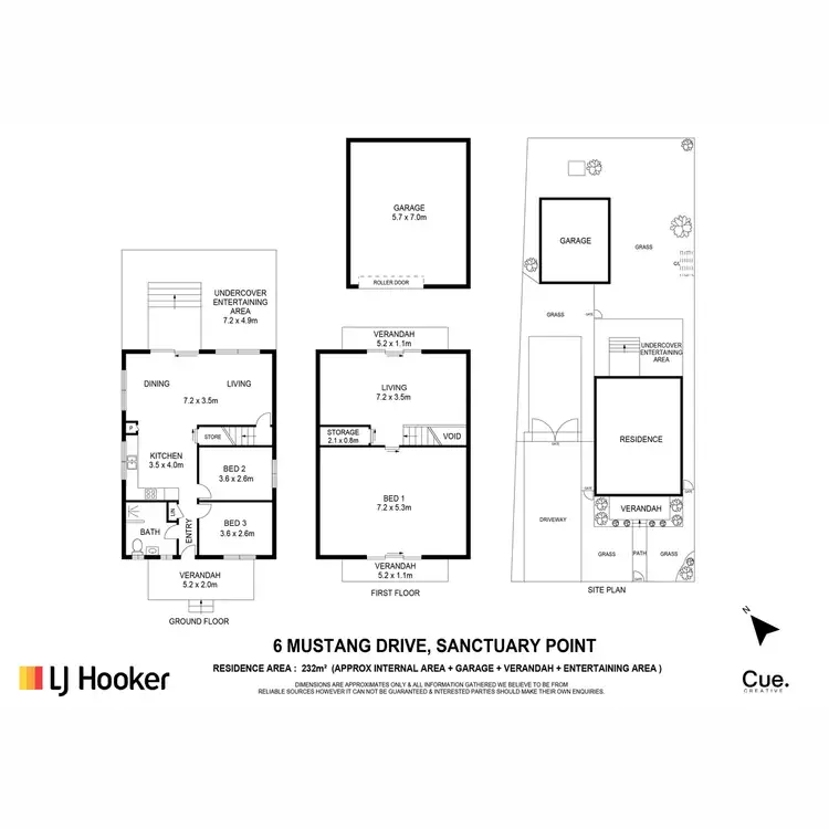 Floorplan of Homely house listing, 6 Mustang Drive, Sanctuary Point NSW 2540