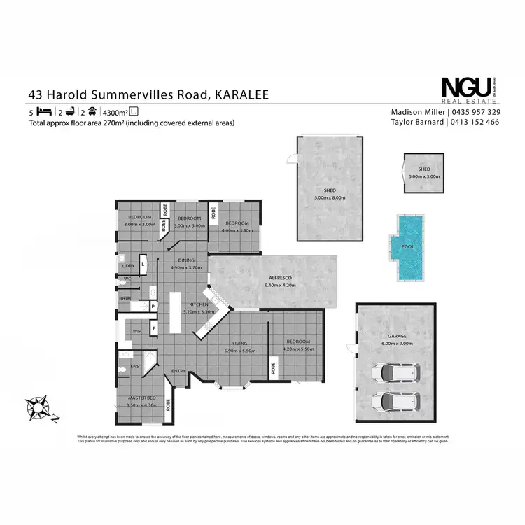 Floorplan of Homely house listing, 43 Harold Summervilles Road, Karalee QLD 4306