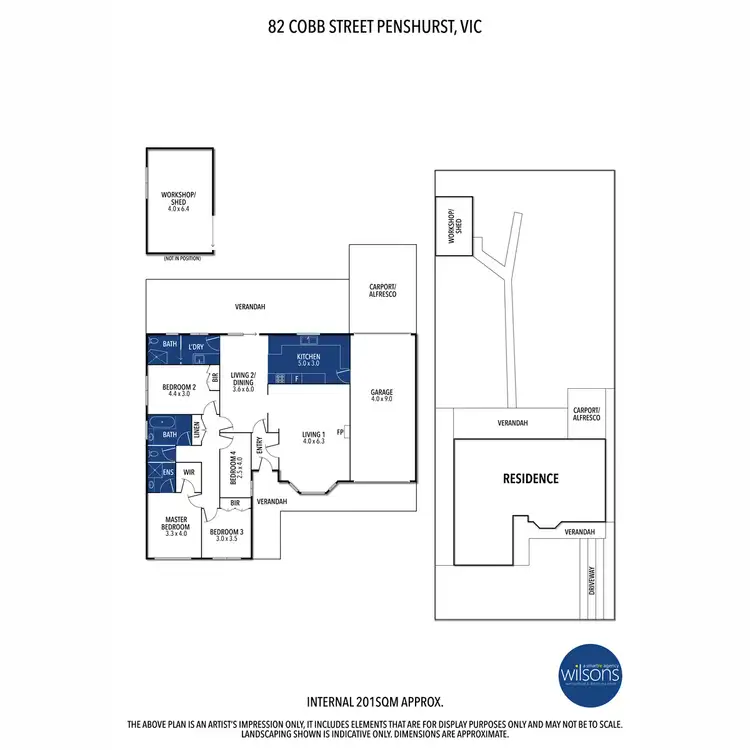 Floorplan of Homely house listing, 82 Cobb Street, Penshurst VIC 3289