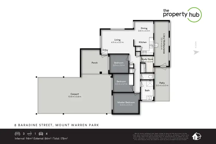Floorplan of Homely house listing, 8 Baradine Street, Mount Warren Park QLD 4207