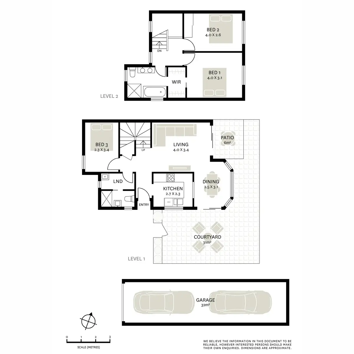 Floorplan of Homely townhouse listing, 3/68-74 Cecily Street, Lilyfield NSW 2040
