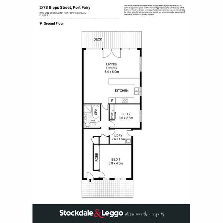 Floorplan of Homely house listing, 2/73 Gipps Street, Port Fairy VIC 3284
