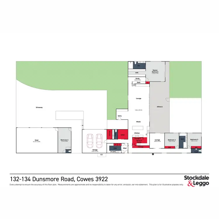 Floorplan of Homely house listing, 132 - 134 Dunsmore Road, Cowes VIC 3922