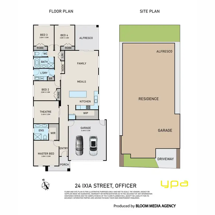 Floorplan of Homely house listing, 24 Ixia Street,, Officer VIC 3809