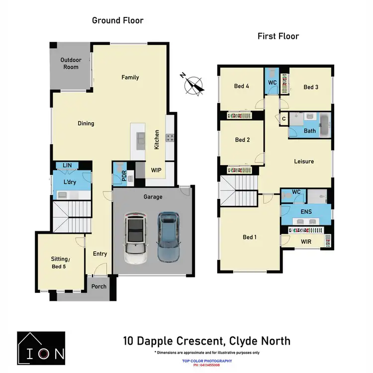 Floorplan of Homely house listing, 10 Dapple Crescent, Clyde North VIC 3978