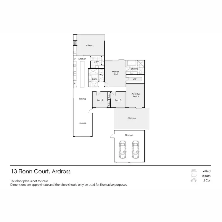 Floorplan of Homely house listing, 13 Fionn Court, Ardross WA 6153