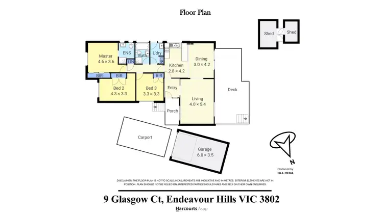 Floorplan of Homely house listing, 9 Glasgow Court, Endeavour Hills VIC 3802