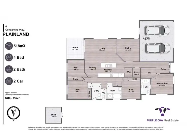 Floorplan of Homely house listing, 6 Condamine Way, Plainland QLD 4341