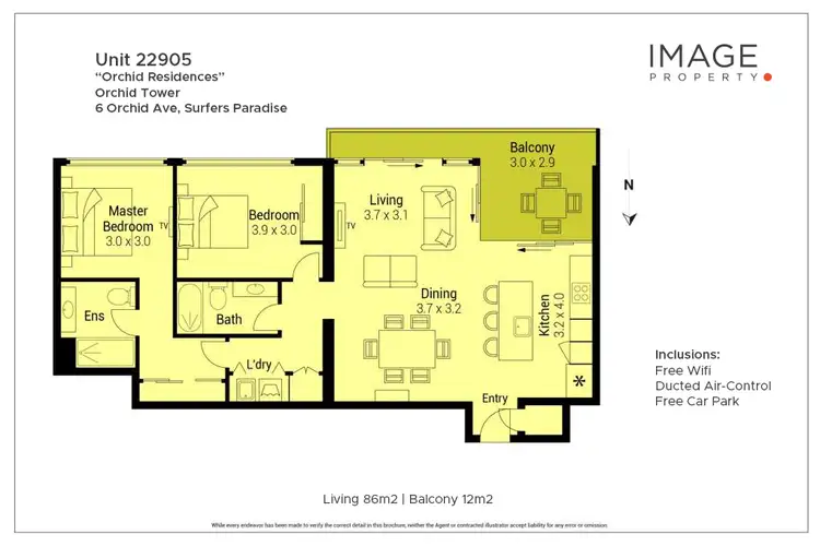 Floorplan of Homely unit listing, 22905/3113 Surfers Paradise Boulevard, Surfers Paradise QLD 4217