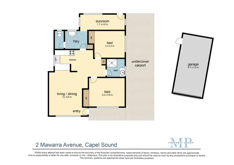 Floorplan of Homely house listing, 2 Mawarra Avenue, Capel Sound VIC 3940