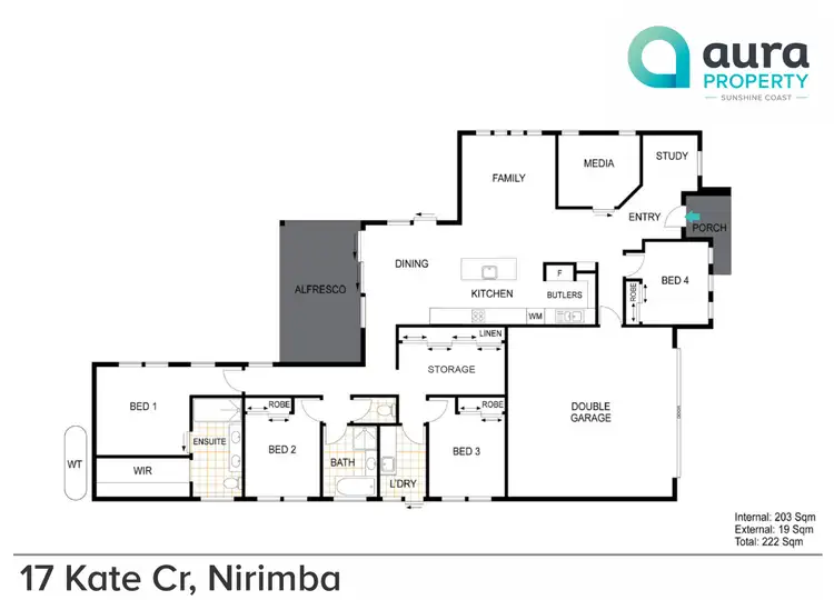 Floorplan of Homely house listing, 17 Kate Crescent, Nirimba QLD 4551