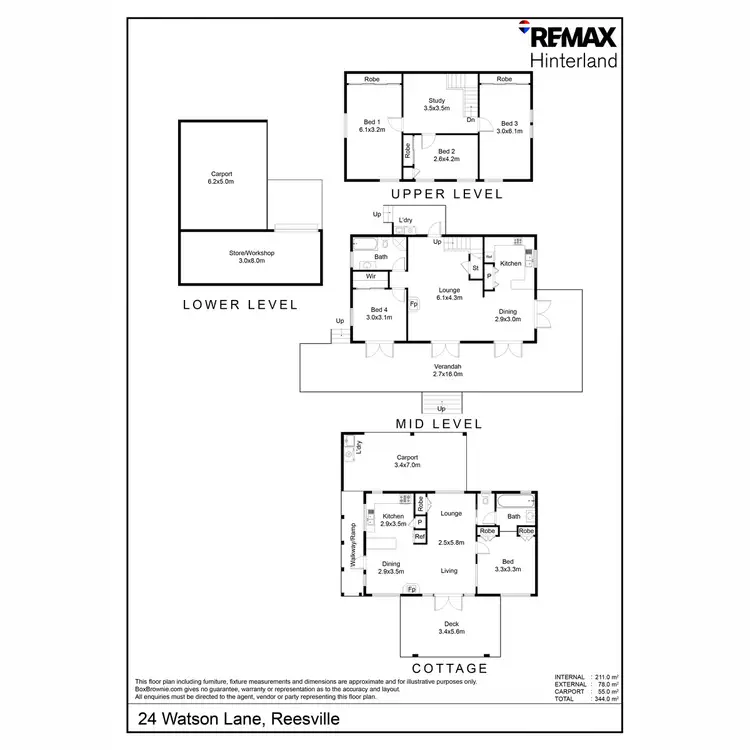 Floorplan of Homely house listing, 24 Watson Lane, Reesville QLD 4552