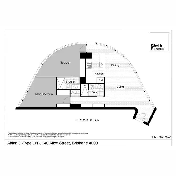 Floorplan of Homely apartment listing, 301/140 Alice Street, Brisbane City QLD 4000