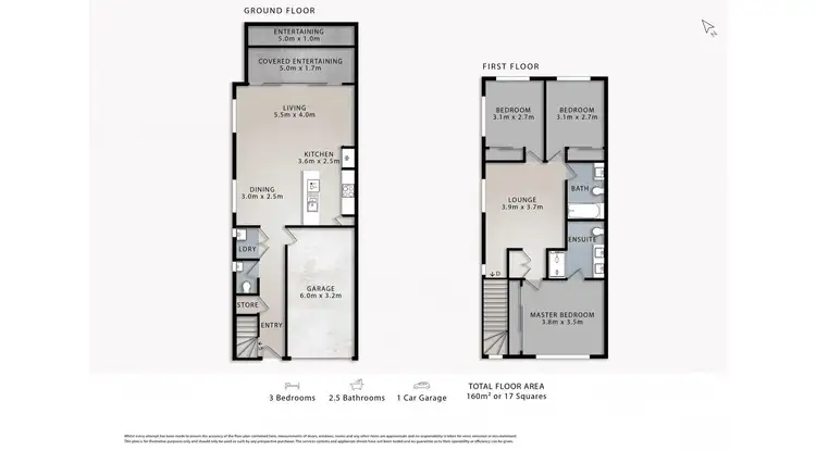 Floorplan of Homely townhouse listing, 41/36 Cox Road, Pimpama QLD 4209
