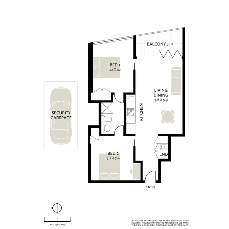Floorplan of Homely apartment listing, 407/3 Carlton Street, Chippendale NSW 2008