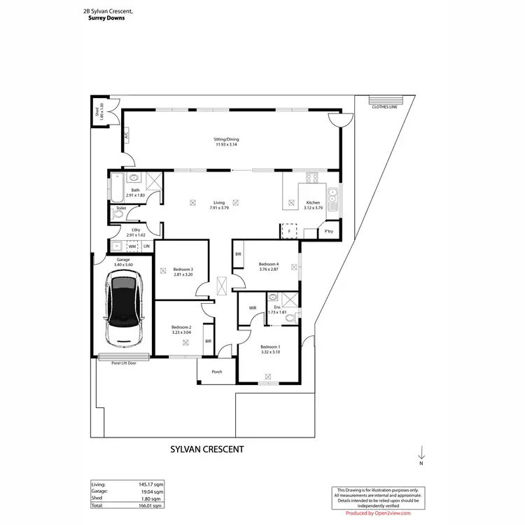 Floorplan of Homely house listing, 2B Sylvan Crescent, Surrey Downs SA 5126