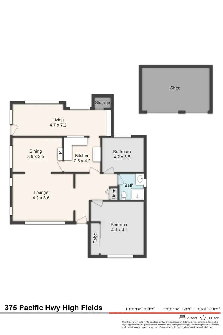 Floorplan of Homely house listing, 375 Pacific Highway, Highfields NSW 2289
