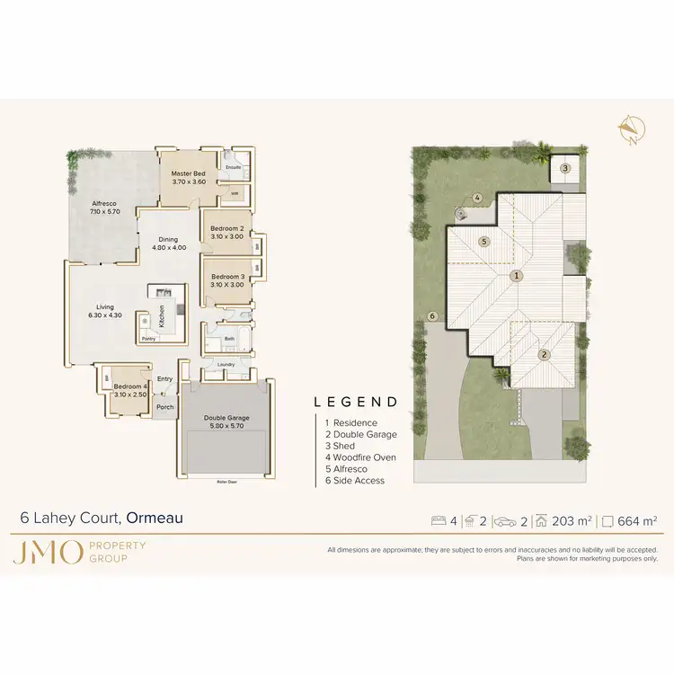 Floorplan of Homely house listing, 6 Lahey Court, Ormeau QLD 4208