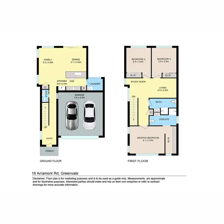 Floorplan of Homely townhouse listing, 17 Arramont Road, Greenvale VIC 3059