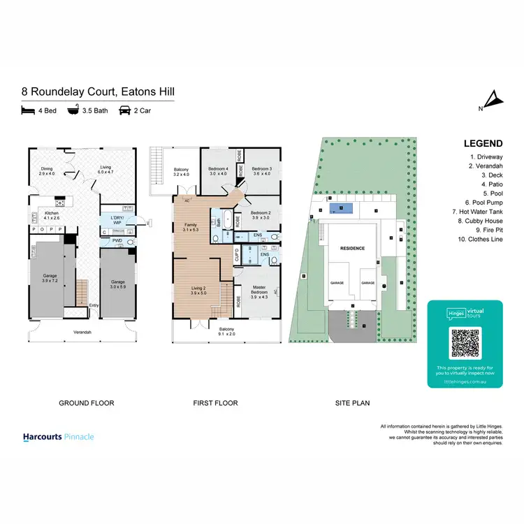 Floorplan of Homely house listing, 8 Roundelay Court, Eatons Hill QLD 4037