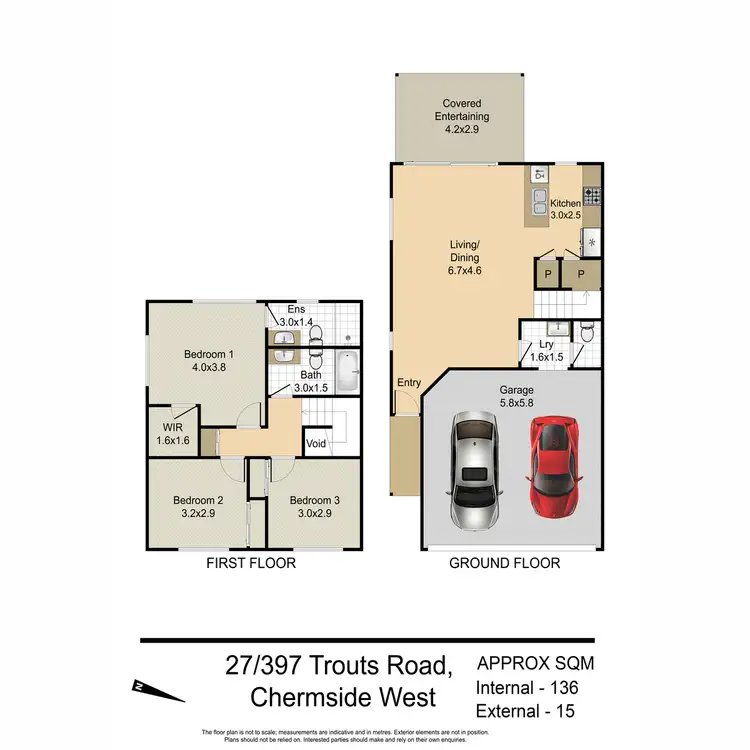 Floorplan of Homely townhouse listing, 27/397 Trouts Road, Chermside West QLD 4032