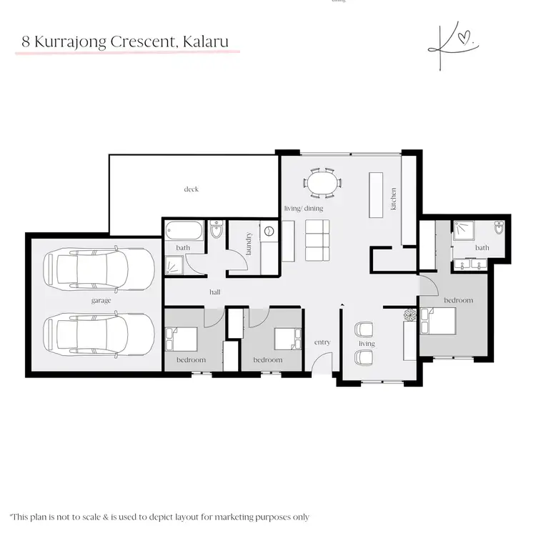 Floorplan of Homely house listing, 8 Kurrajong Crescent, Kalaru NSW 2550