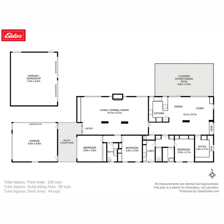 Floorplan of Homely house listing, 74 Nierinna Road, Margate TAS 7054