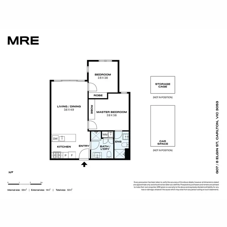 Floorplan of Homely apartment listing, G07/8 Elgin Street, Carlton VIC 3053