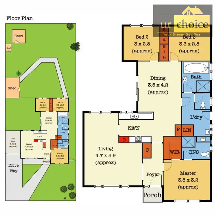 Floorplan of Homely house listing, 63 vista Drive, Melton VIC 3337