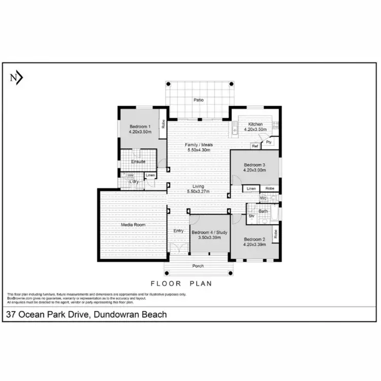 Floorplan of Homely house listing, 37 Ocean Park Drive, Dundowran Beach QLD 4655