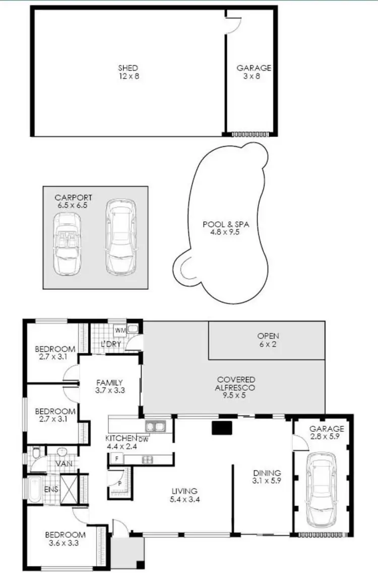 Floorplan of Homely rural property listing, 55 Lomas Lane, Nulkaba NSW 2325