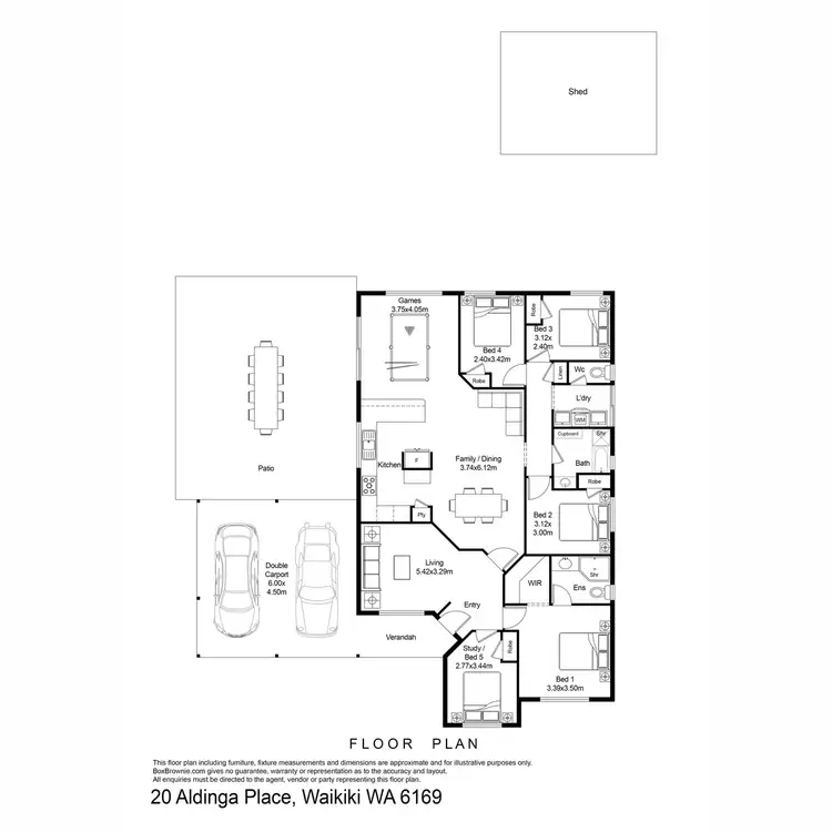 Floorplan of Homely house listing, 20 Aldinga Place, Waikiki WA 6169