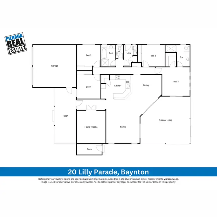 Floorplan of Homely house listing, 20 Lilly Parade, Baynton WA 6714