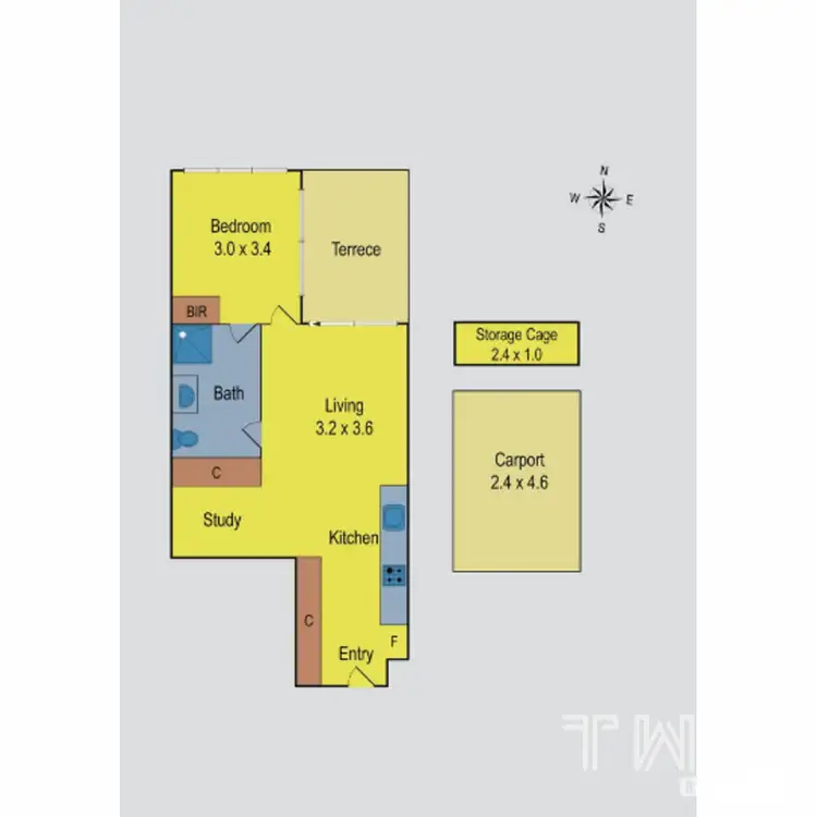 Floorplan of Homely apartment listing, M04/110 Keilor Road, Essendon North VIC 3041