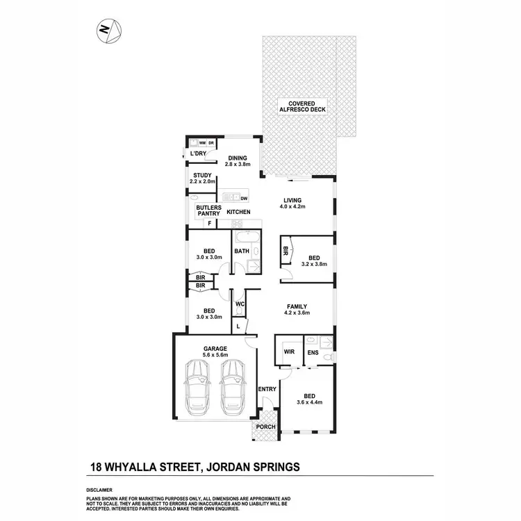 Floorplan of Homely house listing, 18 Whyalla Street, Jordan Springs NSW 2747