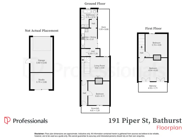 Floorplan of Homely house listing, 191 Piper Street, Bathurst NSW 2795