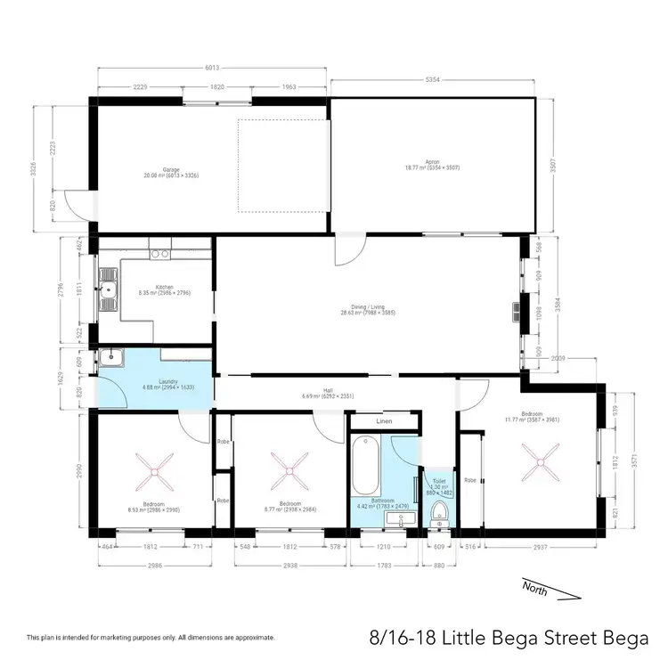 Floorplan of Homely unit listing, 8/16-18 Little Bega Street, Bega NSW 2550