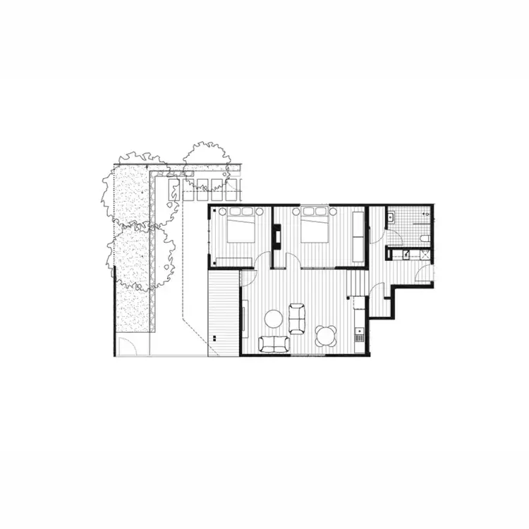 Floorplan of Homely apartment listing, 1/72 Stirling Highway, North Fremantle WA 6159