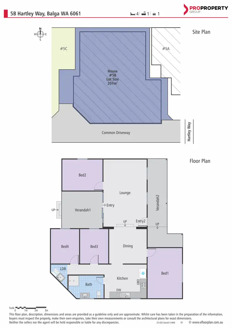 Floorplan of Homely unit listing, 5B Hartley Way, Balga WA 6061