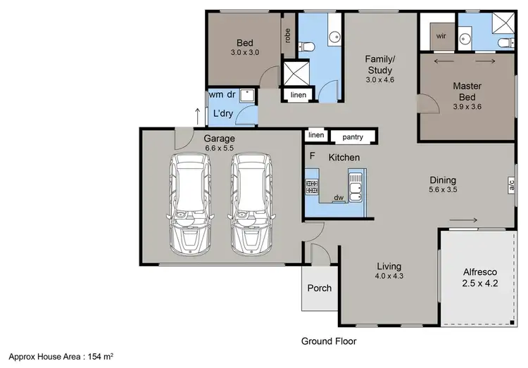 Floorplan of Homely townhouse listing, 6A Foothills Avenue, Mccrae VIC 3938