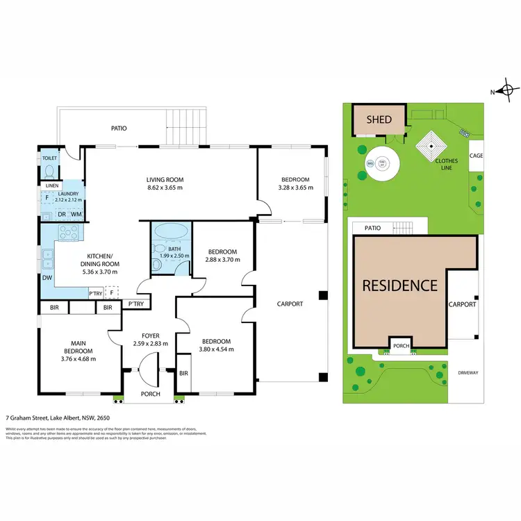 Floorplan of Homely house listing, 7 Graham Street, Lake Albert NSW 2650