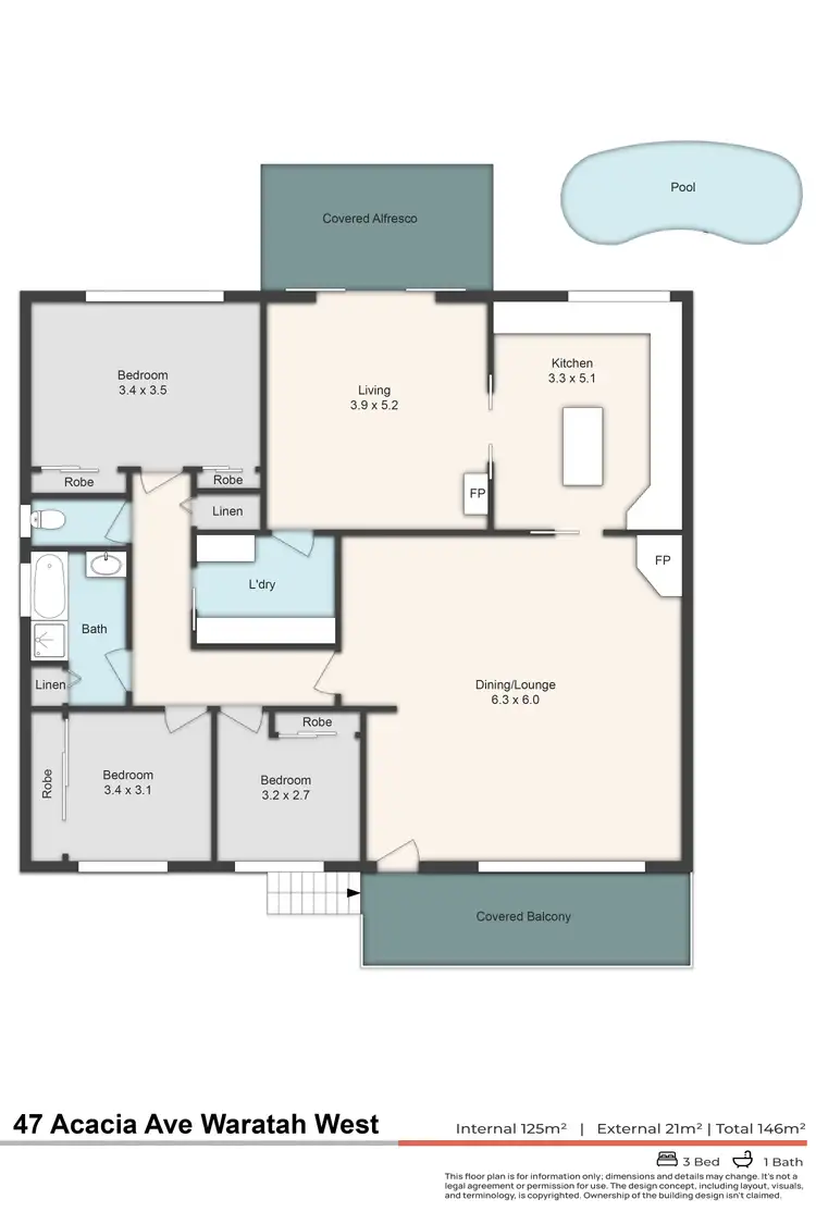Floorplan of Homely house listing, 47 Acacia Avenue, Waratah West NSW 2298